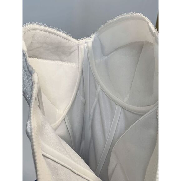 Dominique Women's Juliette Corset Strapless Wired Padded Longline White 40C - Picture 3 of 7